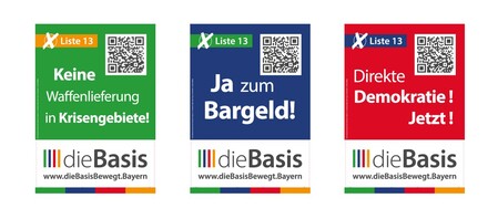 Wahlplakate zur Landtagswahl in Bayern